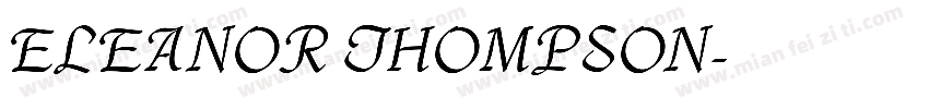 ELEANOR THOMPSON字体转换